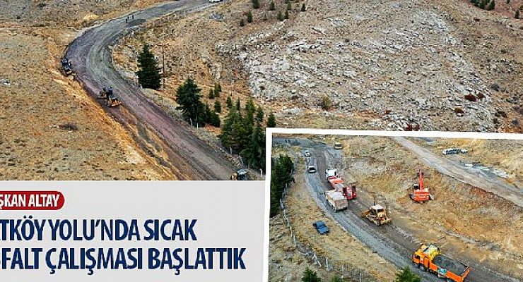 Konya Büyükşehir Belediye Başkanı Uğur İbrahim Altay: “Tatköy Yolu’nda Sıcak Asfalt Çalışması Başlattık.”