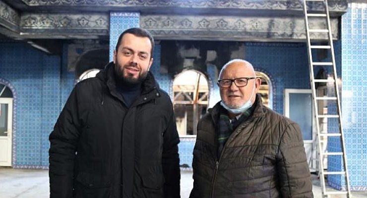 Büyükşehir’in Bahtiyar Camii’nde onarım çalışmaları sürüyor