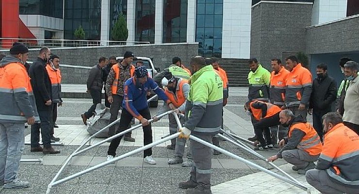 Canik Belediyesi, olası afetlere karşı AFAD iş birliğiyle personeline eğitim verdi.