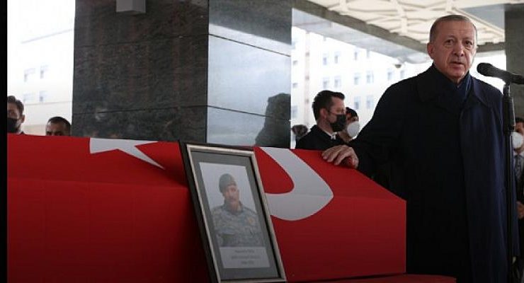Cumhurbaşkanı Erdoğan, Senegal’de şehit olan Özel Harekat Şube Müdürü Eren’in cenaze namazına katıldı