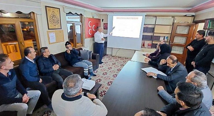 Başkan Öztürk MHP İlçe Teşkilatına çalışmalarını anlattı