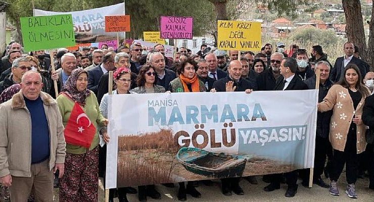 Doğaseverler Manisa Marmara Gölü’nün Çığlığını Duyurmak İçin Buluştu