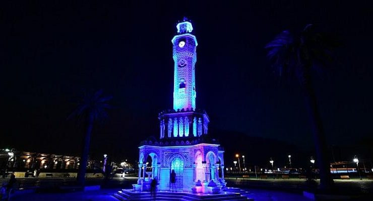 Saat Kulesi Mart’ta her perşembe maviye bürünecek