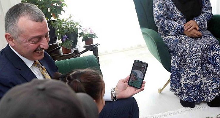 Başkan Büyükakın’dan kazada yaralanan Nur’a moral telefonu