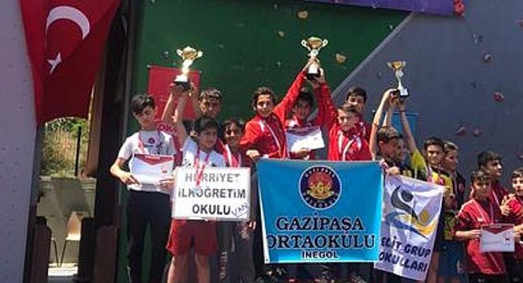 Spor Tırmanış Türkiye Şampiyonları İnegöl’den