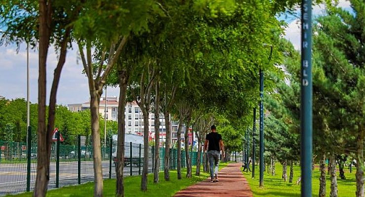 Cevher Dudayev Mahallesi’ndeki Yeni Yürüyüş Yolu ve Parka Mahalle Sakinlerinden Tam Not