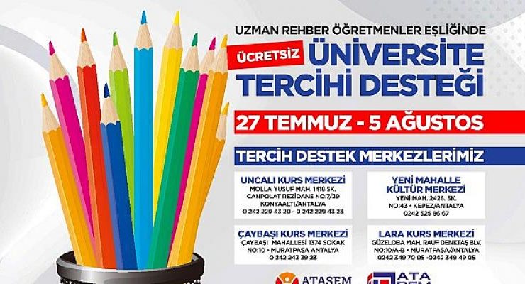 Antalya Büyükşehir’den üniversite adaylarına tercih desteği