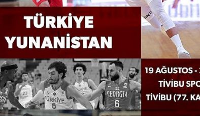Basketbolda dev final: Türkiye-Yunanistan maçı Tivibu Spor’da