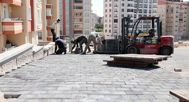 Nevşehir Ertuğrul Gazi Sokak’ta Yaya Kaldırımları Yenileniyor