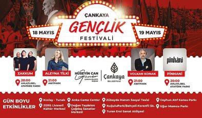 Çankaya Belediyesi, 19 Mayıs Atatürk'ü Anma, Gençlik ve Spor Bayramı'nı gençlerle birlikte büyük bir festivale çeviriyor